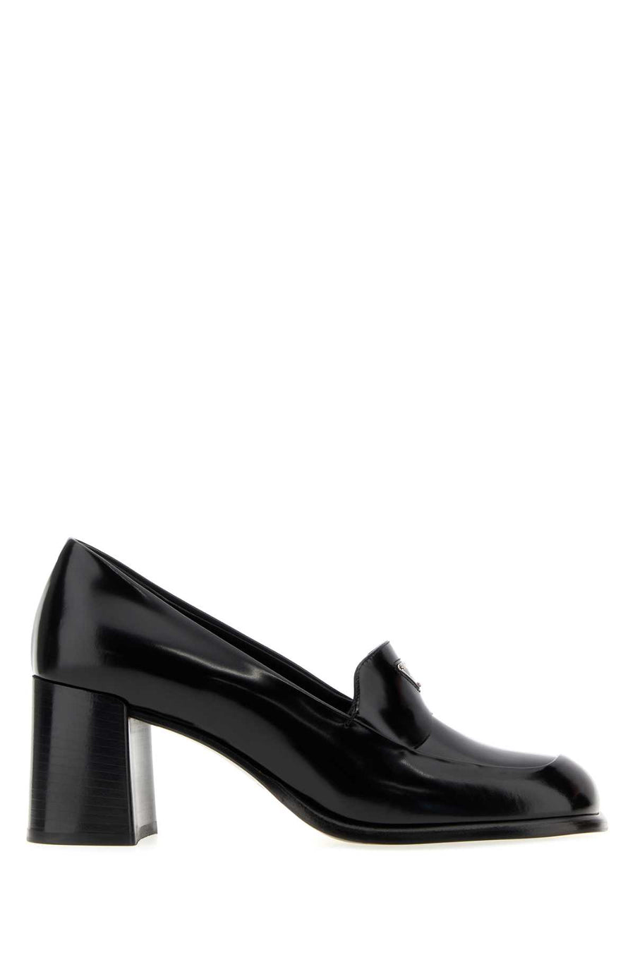 Black Leather Pumps Nero Mocassini