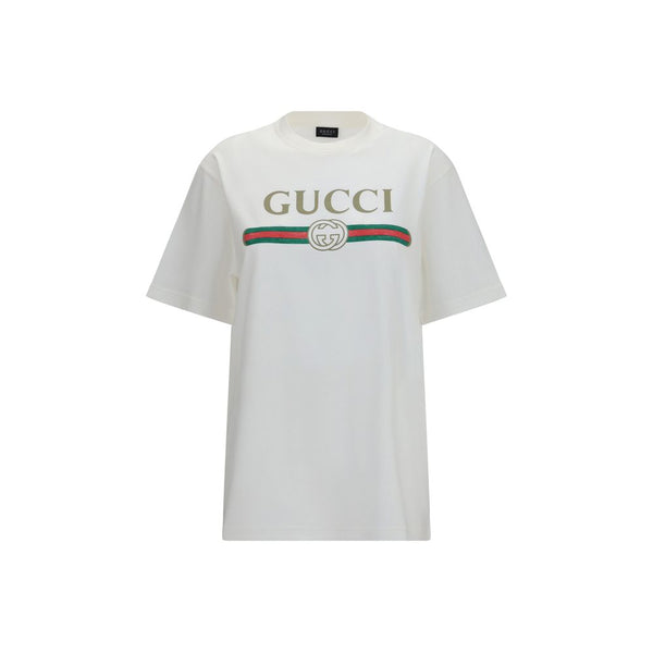 Gucci 80% Cotton t-shirt in white