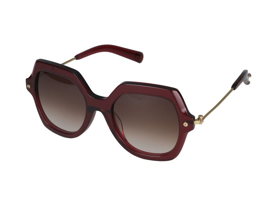 Yohji Yamamoto SLOOK018 Acetate sunglasses in burgundy