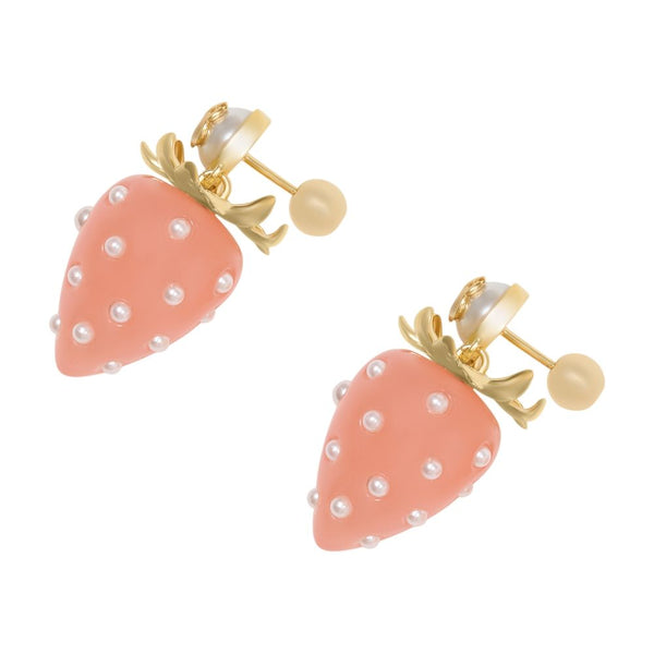 Casablanca metal earrings in pink