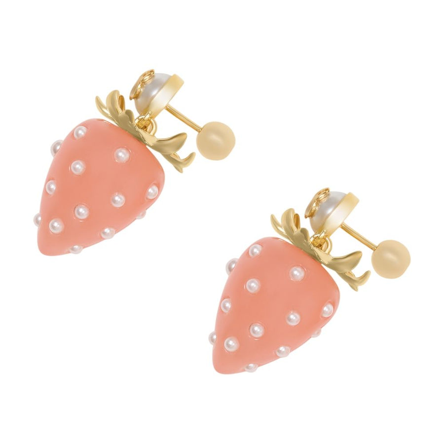 Casablanca metal earrings in pink