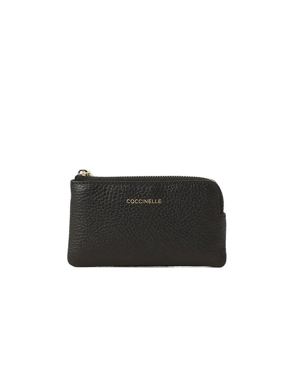 Coccinelle Coin Case Black Cowhide Bags / Cases
