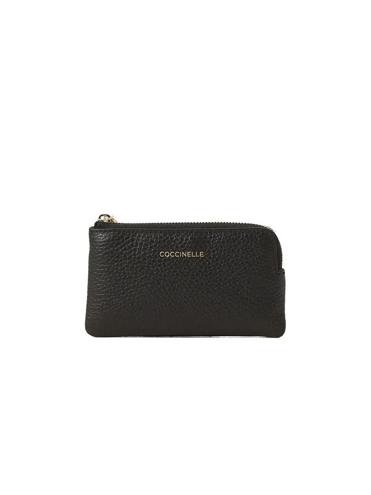 Coccinelle Coin Case Black Cowhide Bags / Cases