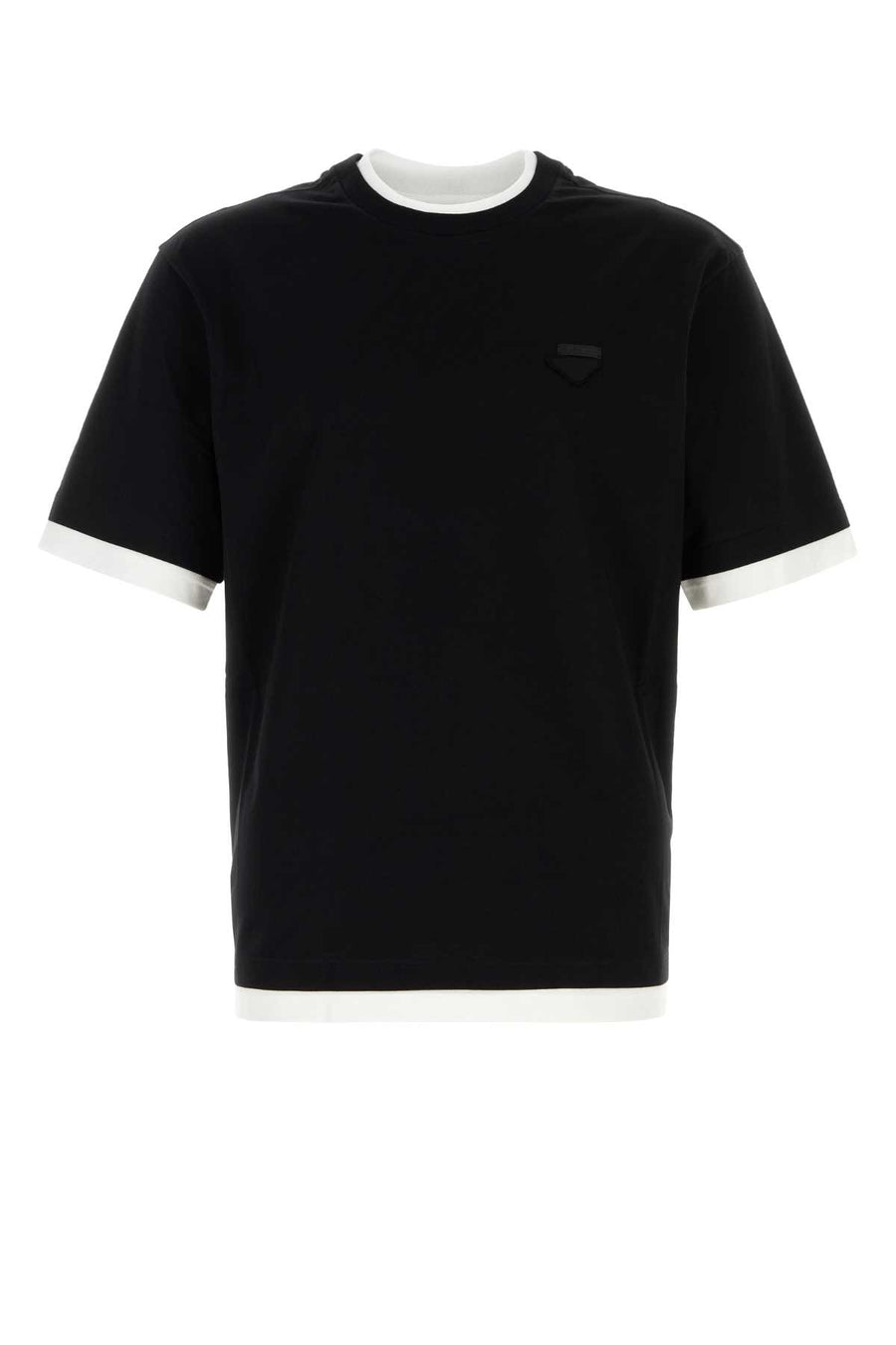 Prada 100% Cotton t-shirt in black