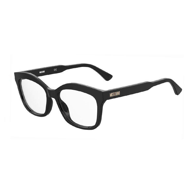 Moschino MOS606080700 Plastic frames with clear demo lenses eyeglasses in black