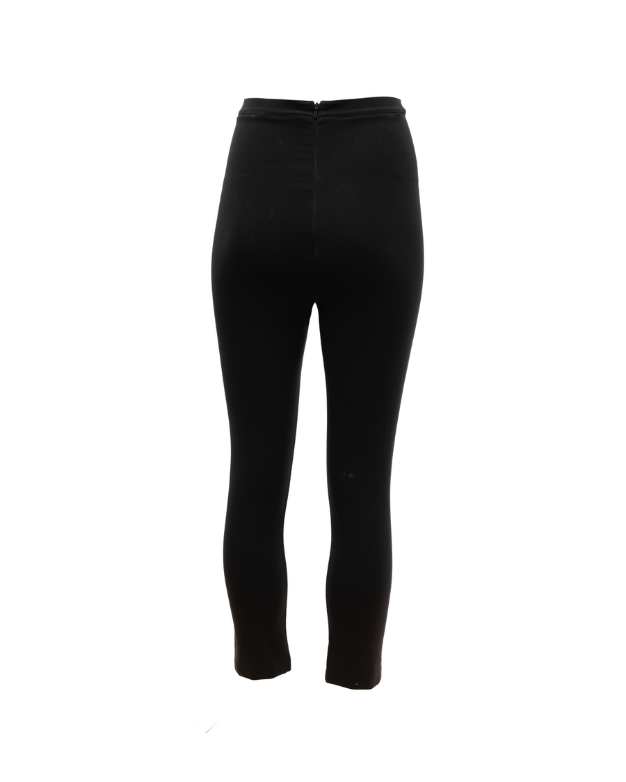 Women Jersey Leggings Black Clothing