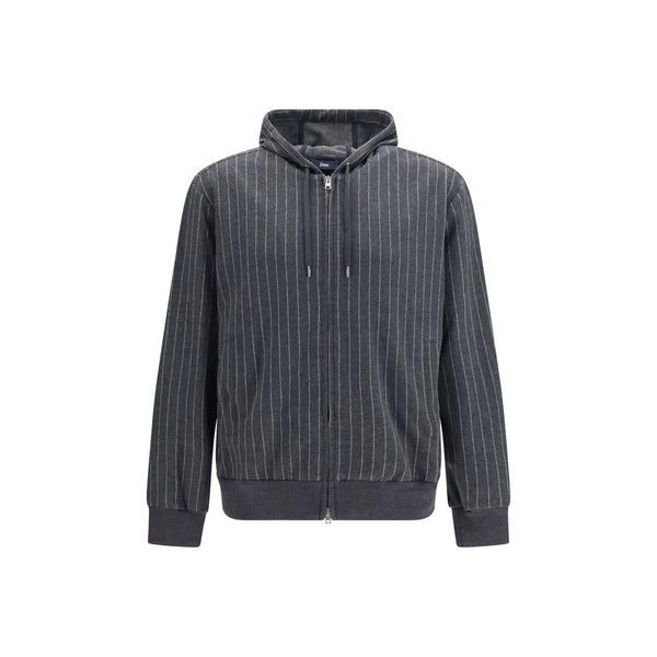 Gray Cotton Sweatshirt Clothing
