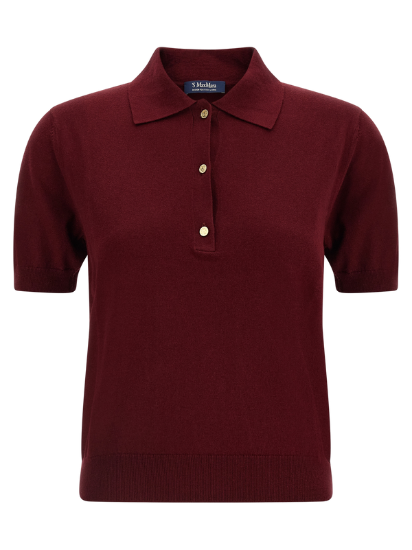 Bordeaux Cotton Polo Shirt