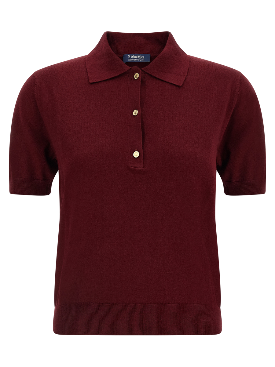Bordeaux Cotton Polo Shirt