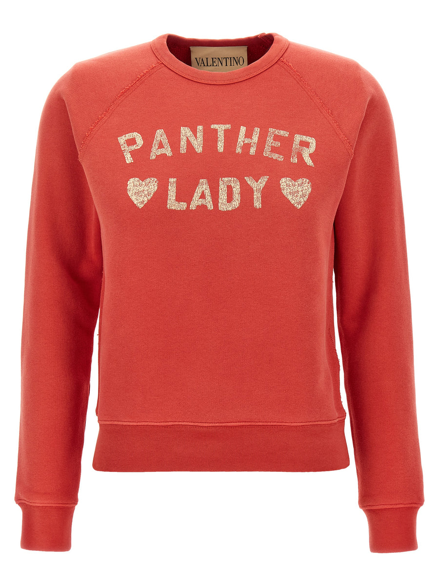 Valentino Garavani 100% cotton sweatshirt in red