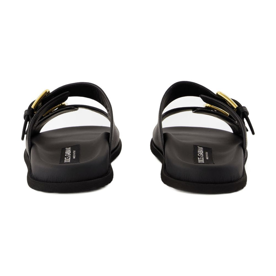 Dolce&Gabbana calfskin sandal in black