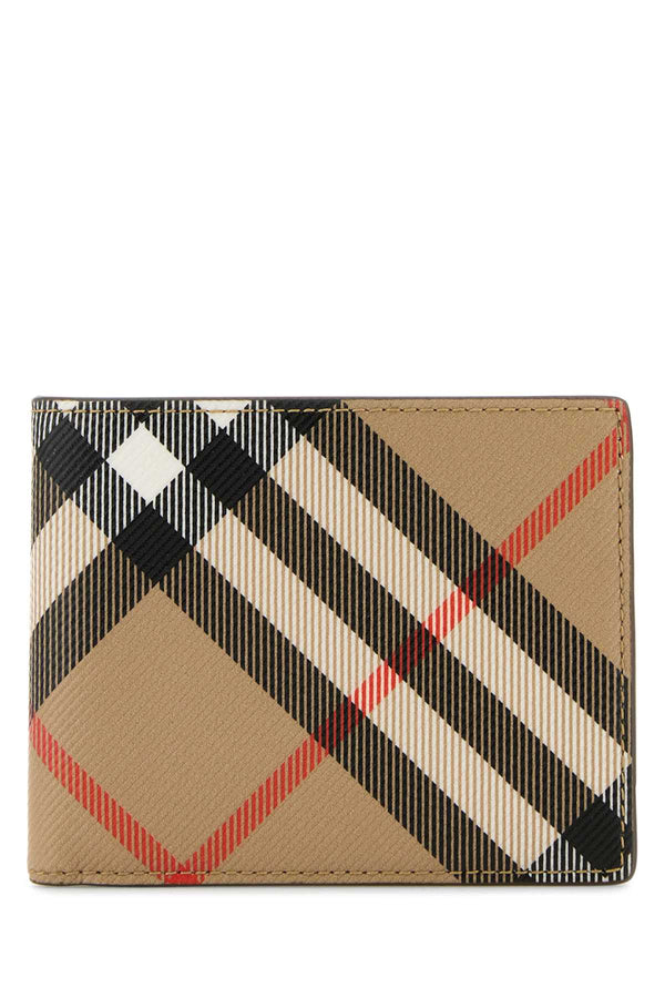 Burberry Hipfold Exterior: 75% Thermoplastic polyurethane 25% Cotton wallet in beige