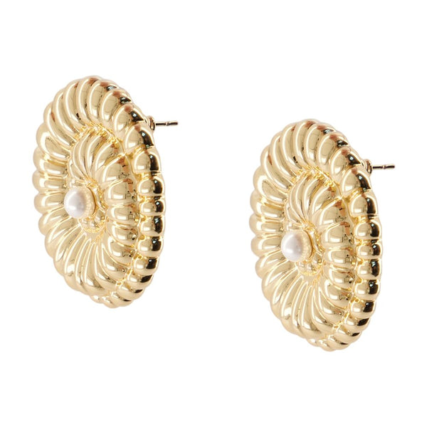 Self-Portrait Metal earrings in gold