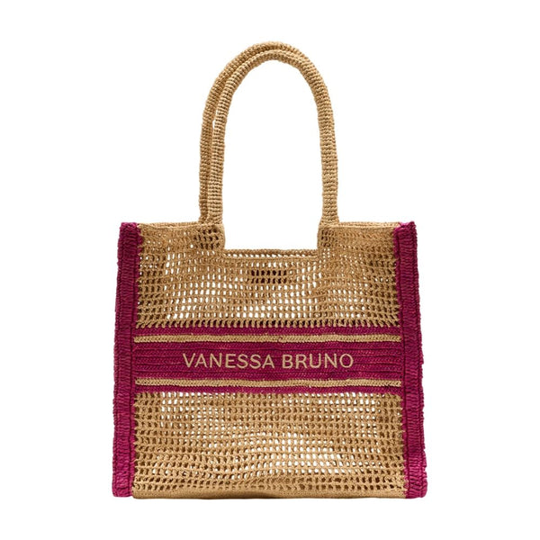 Vanessa Bruno Raffia shoulder bag in multicolor