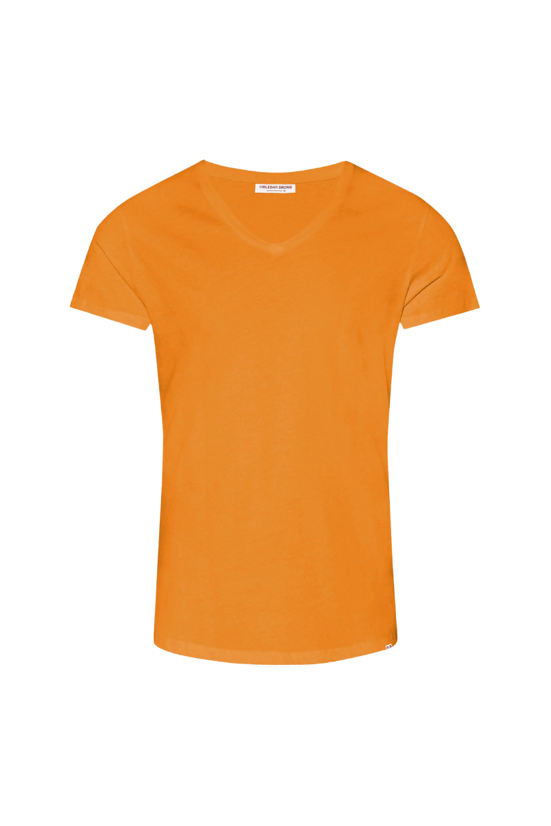 Orlebar Brown 100% Cotton t-shirt in orange
