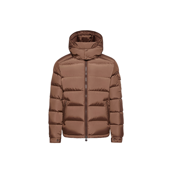 Moncler Nylon with down fill down jacket in brown