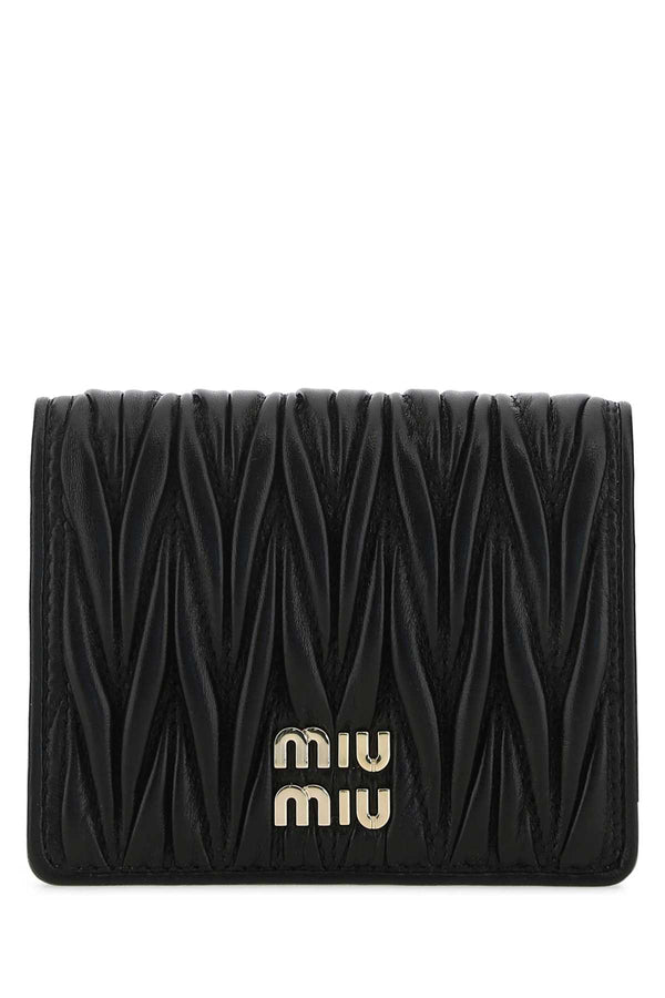 Miu Miu 100% Agnello wallet in black