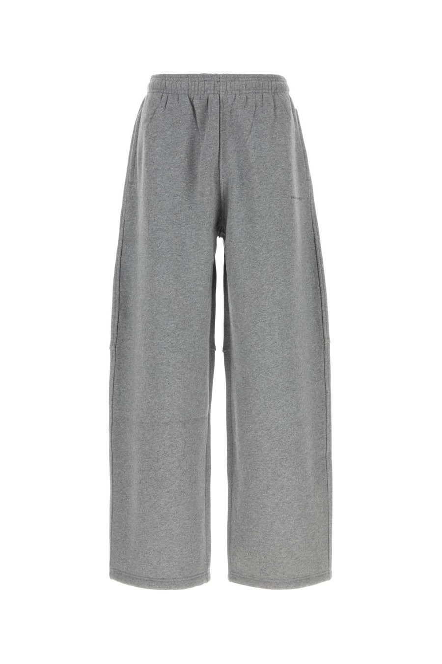 Grey Cotton Blend Joggers Sidewalk Exterior: Cotone Polyester Pantaloni