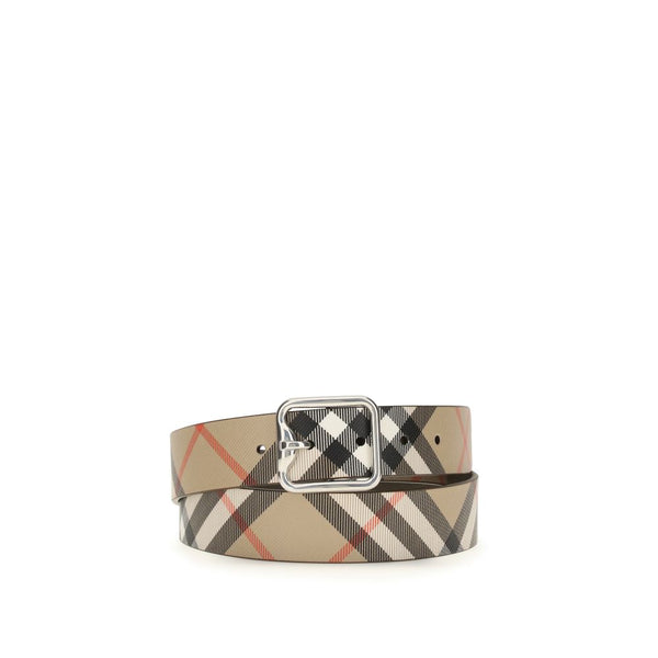 Burberry 100% Calf Leather Bos Taurus belt in beige