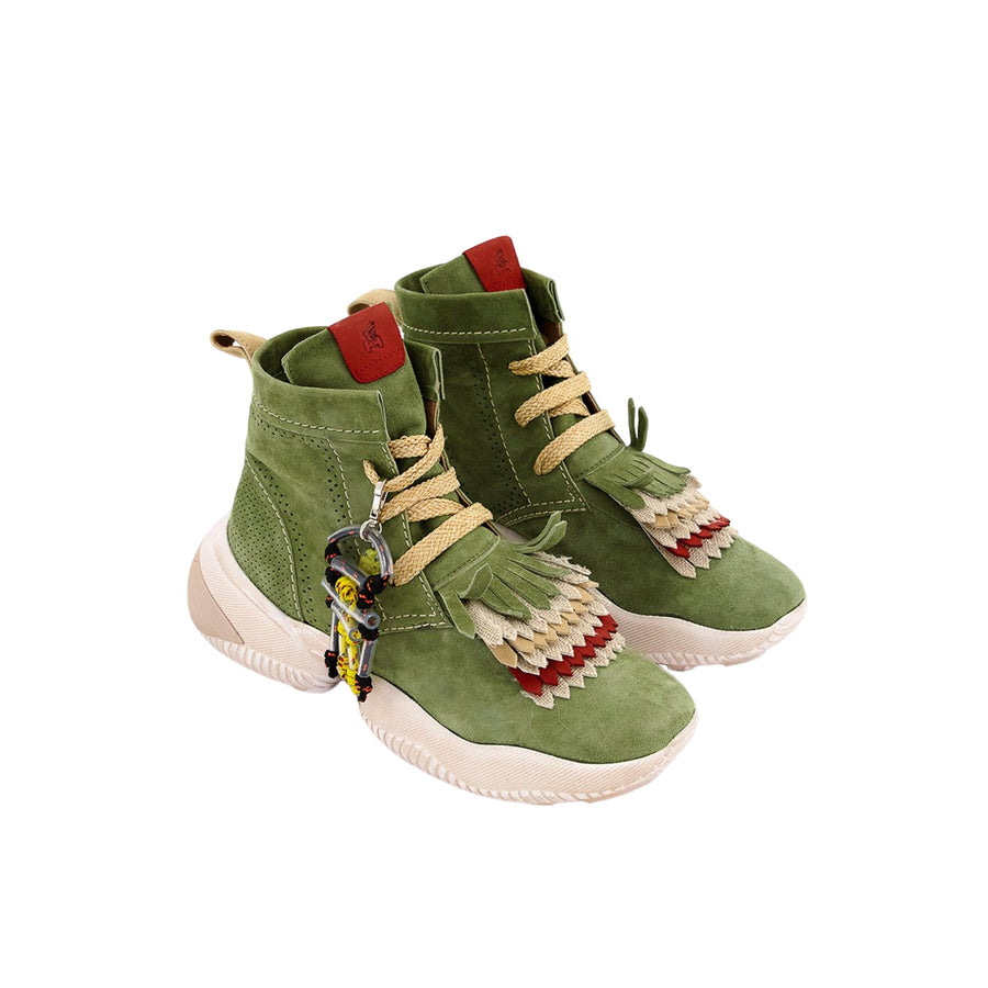 Hogan Sage green boot in green