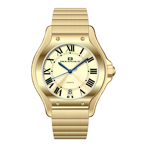 Oceanaut Stainless steel case watch in gold