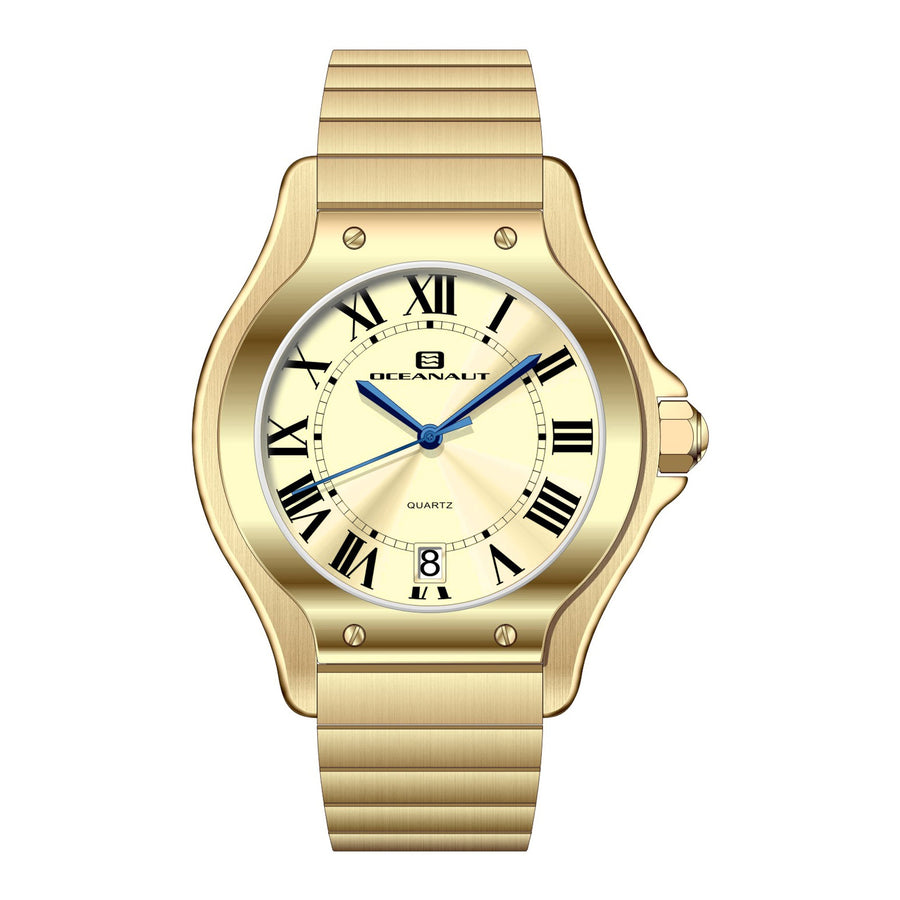 Oceanaut Stainless steel case watch in gold