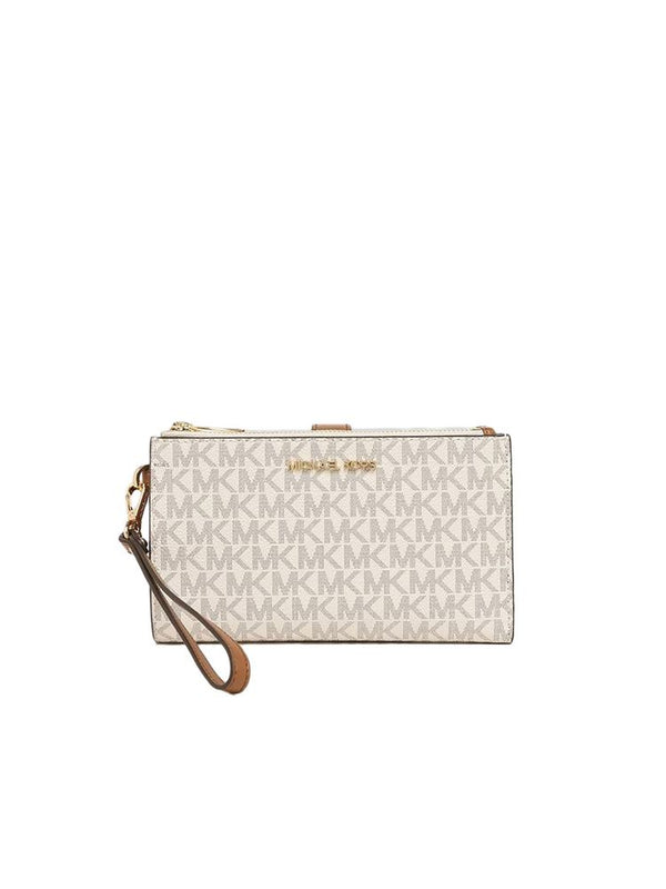 Michael Kors 100% Polyvinyl Chloride wristlet in beige