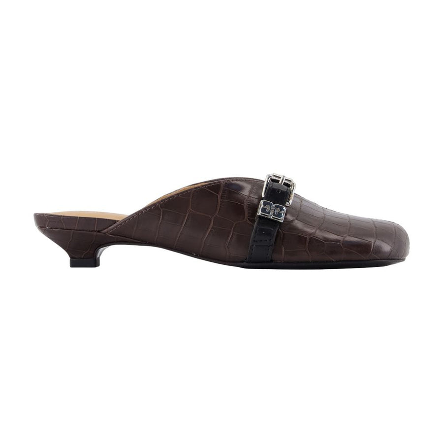 Ganni Synthetic mule in brown