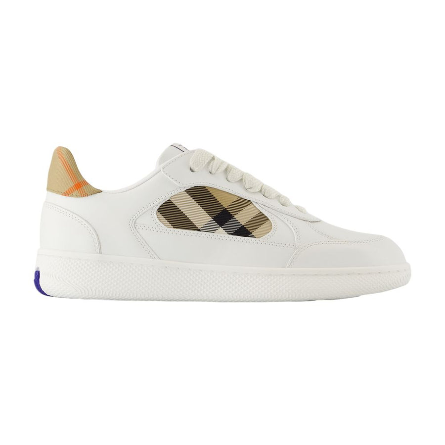 Lf Terrace Mix Sneakers - Burberry Leather White Calfskin Shoes /