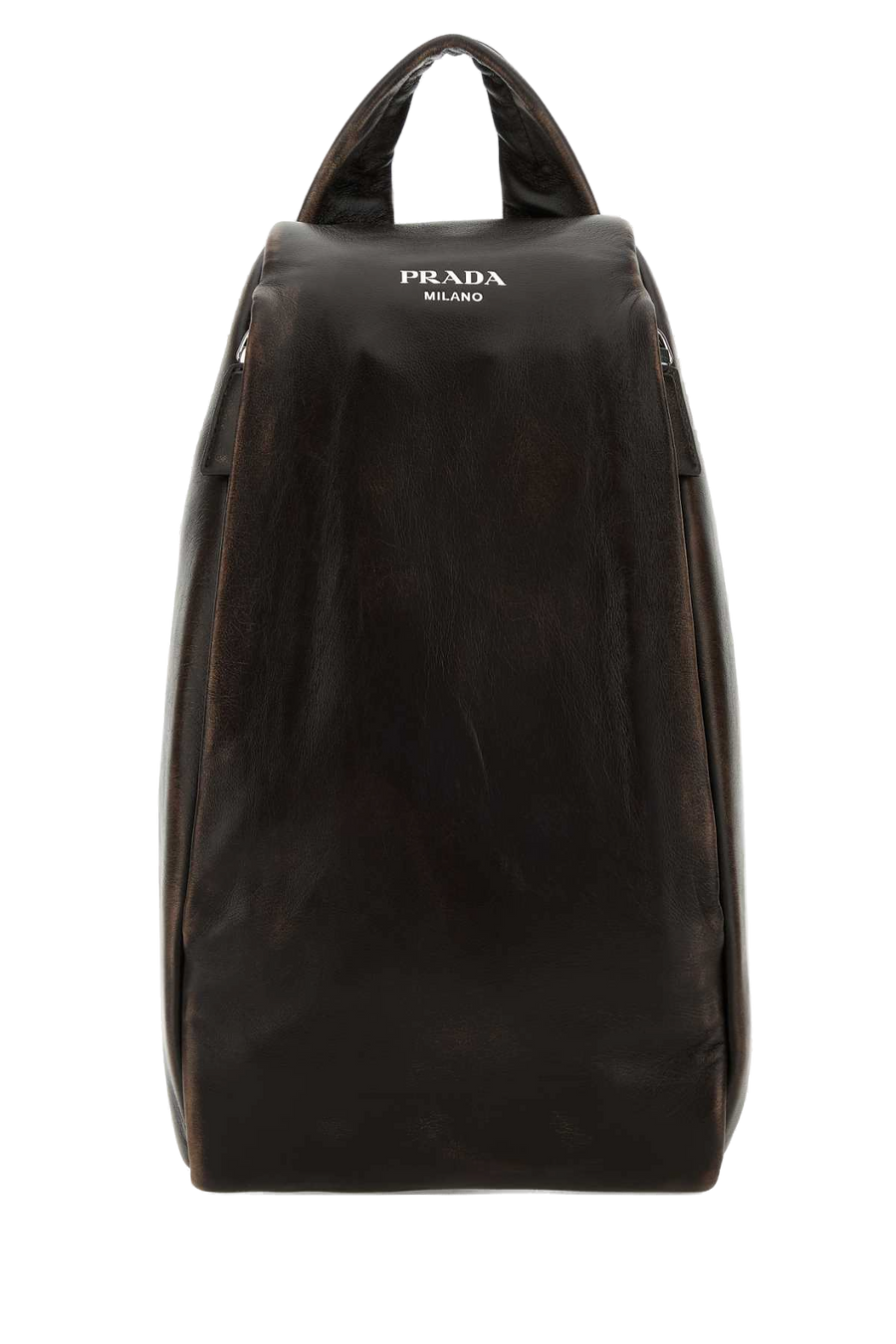 Prada Vintage Exterior: 100% Nappa leather backpack in brown