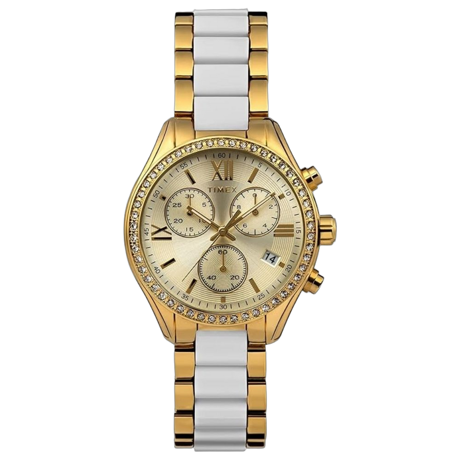 Timex Stainless Steel case watch in gold