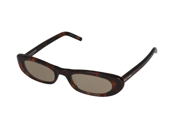 Saint Laurent Shade Acetate sunglasses in tortoiseshell brown