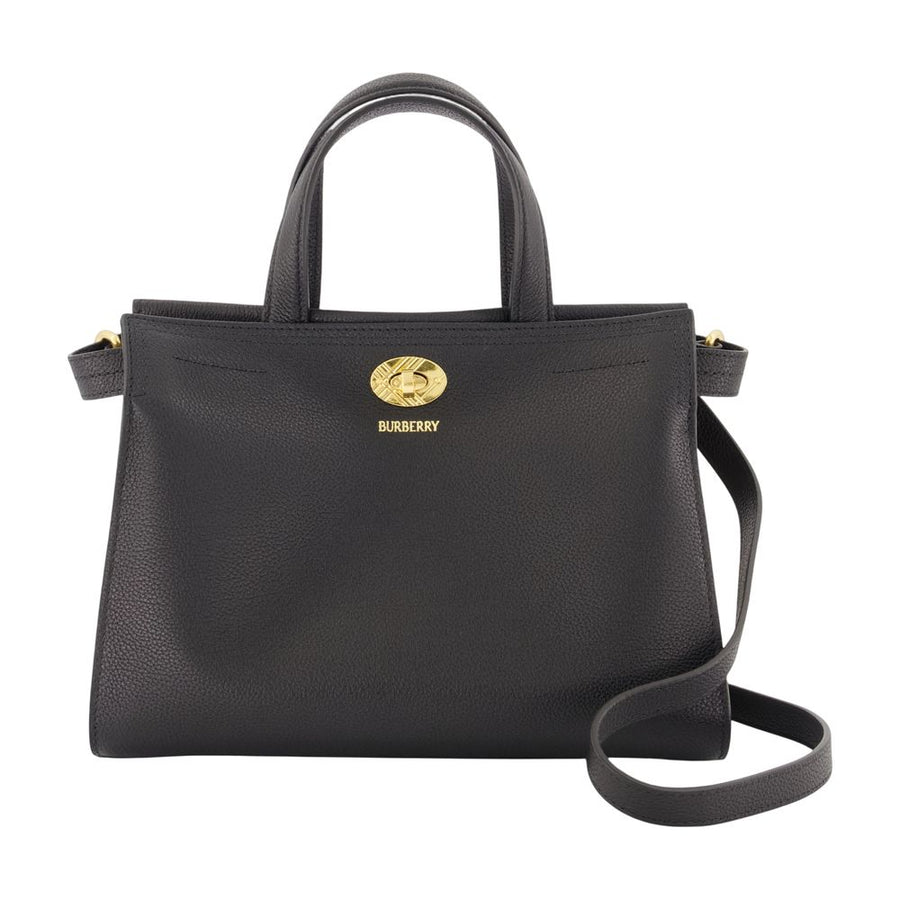 Ll Mini Cotswolds Shopper Bag - Burberry Leather Black Calfskin / Totes-shopping-bags