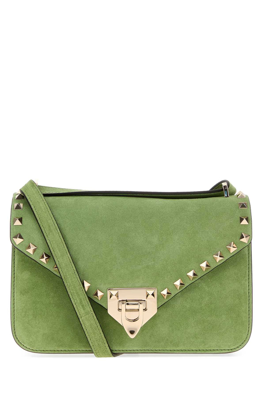 Green Suede Rockstud Crossbody Bag Clearedmint Borse A Tracolla