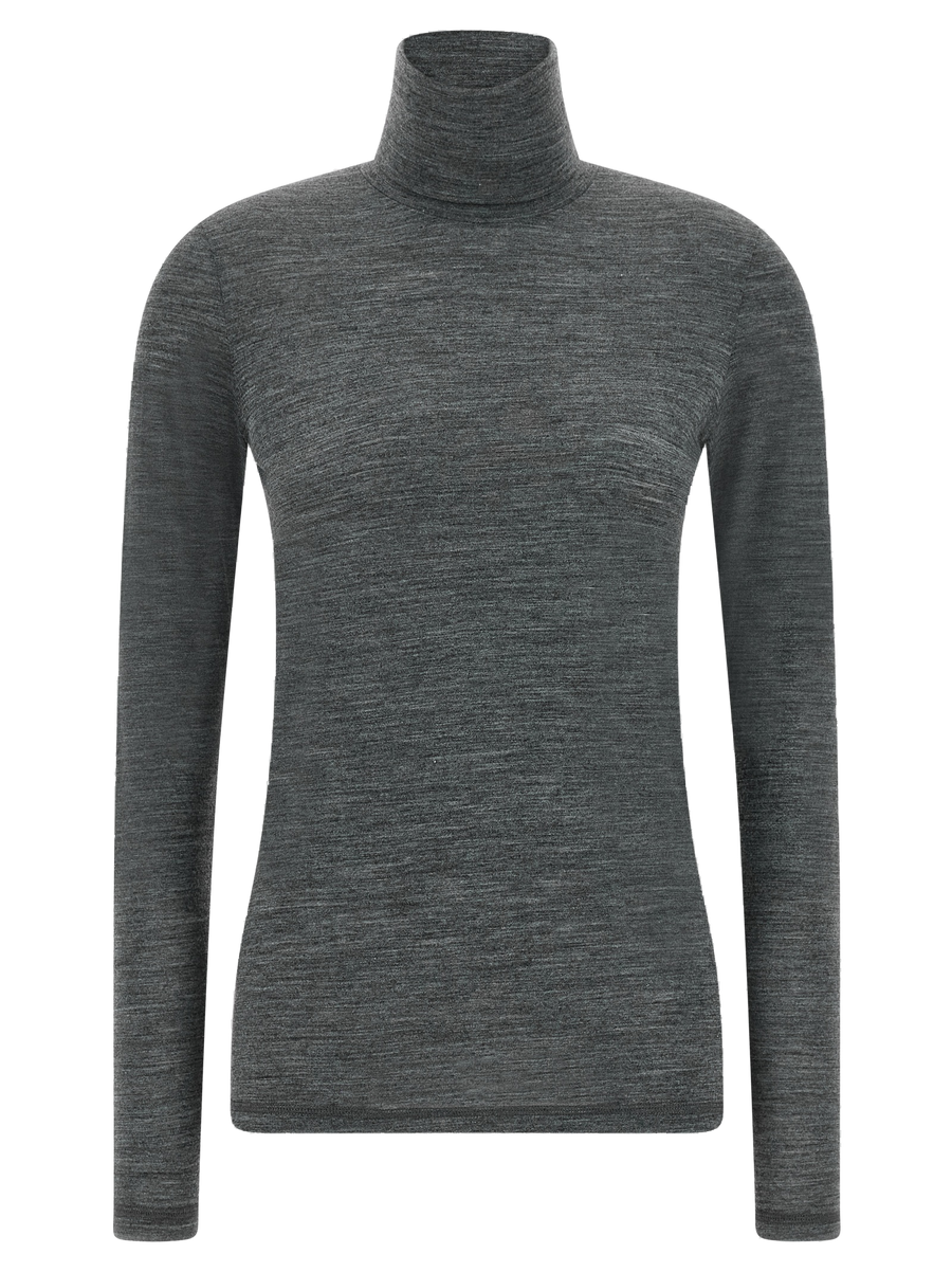 Jil Sander 55% Polyester turtleneck in gray