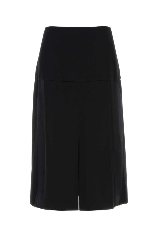 Jil Sander Exterior: 100% Virgin wool; Lining: 95% Viscose skirt in black