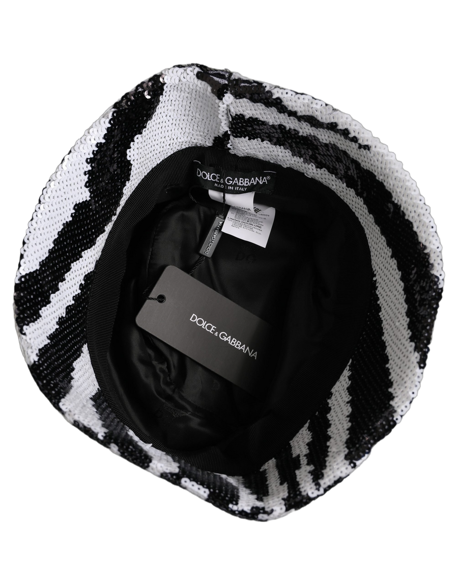 Dolce & Gabbana HAT10064 97% Cotton bucket hat in black