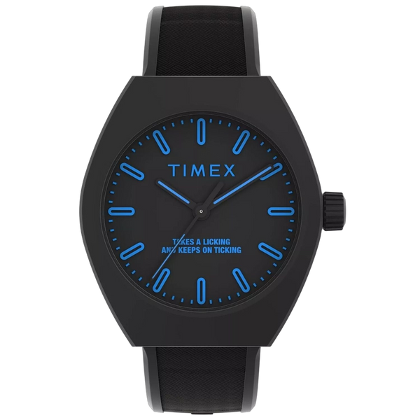 Timex Stainless steel case watch in black