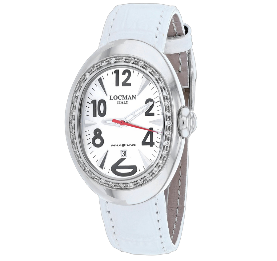 Locman Stainless steel case watch in white