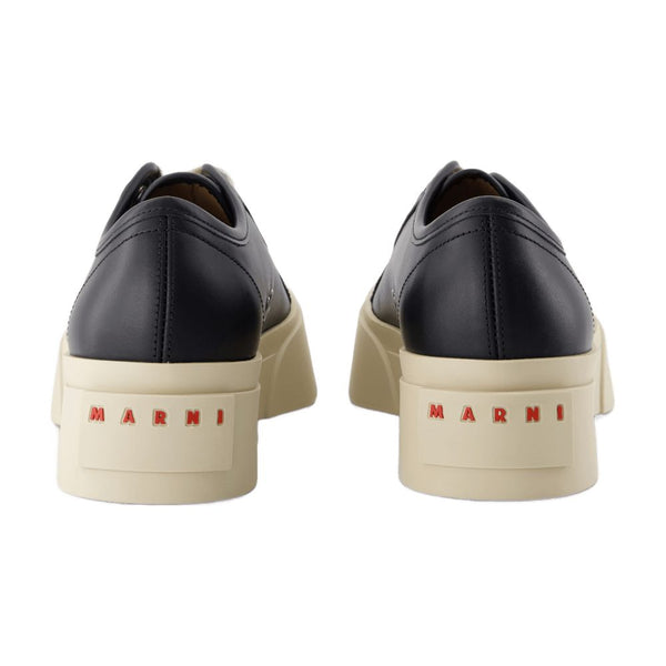 Marni calfskin sneaker in black