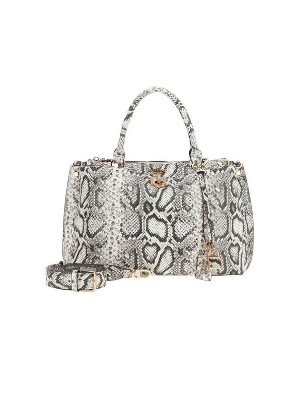 Guess 100% Polyurethane top handle bag in white