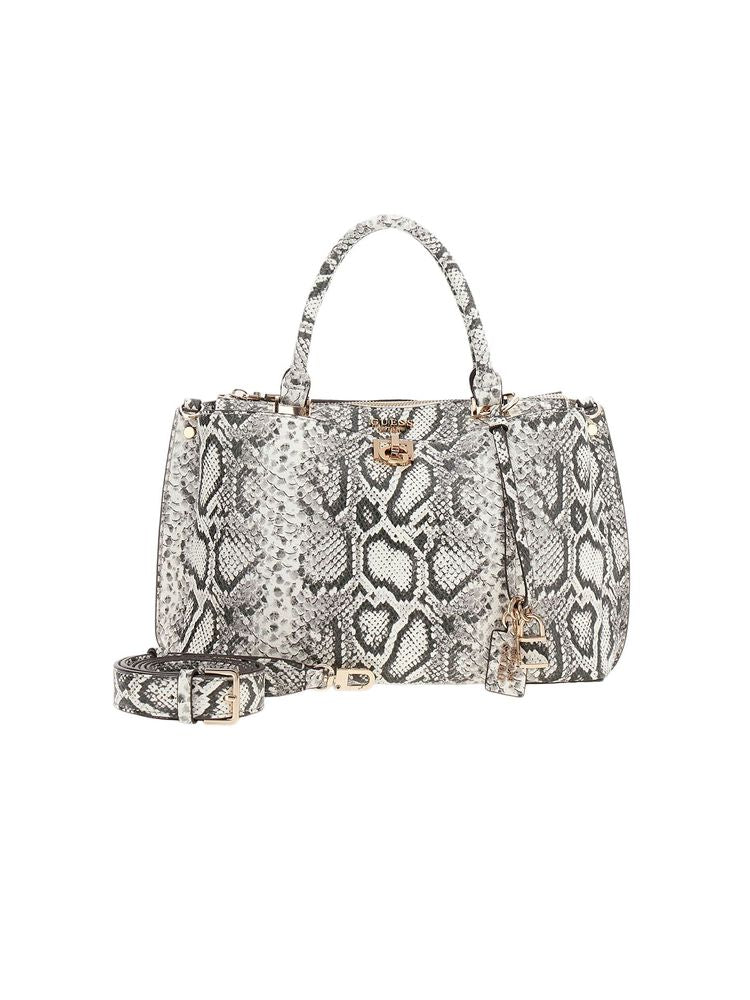 Guess 100% Polyurethane top handle bag in white