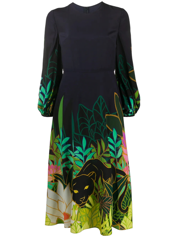 Valentino Silk dress in navy
