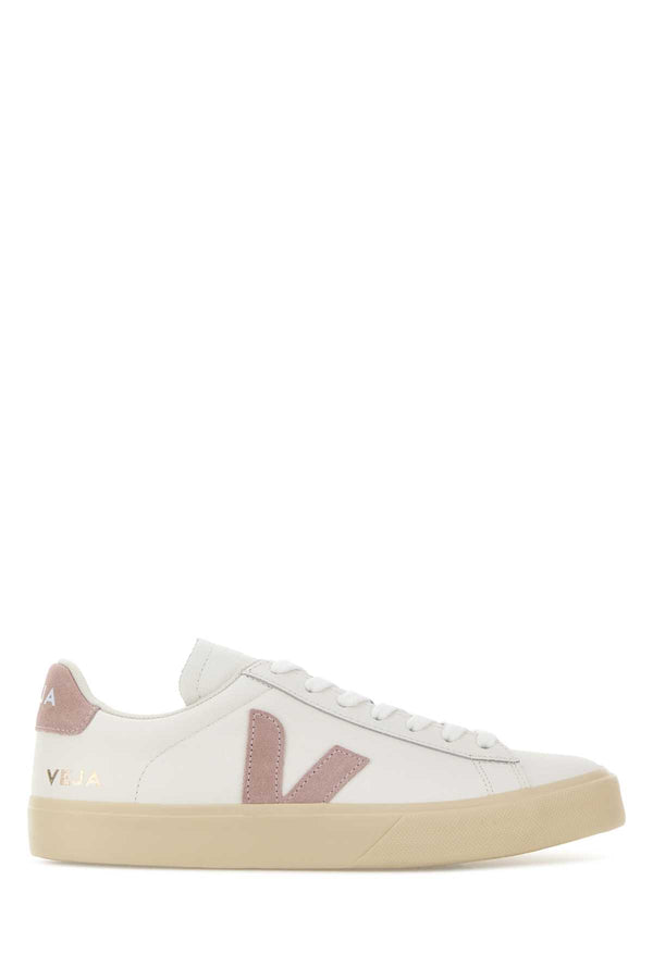 White Leather Campo Sneakers Extrawhitebabe