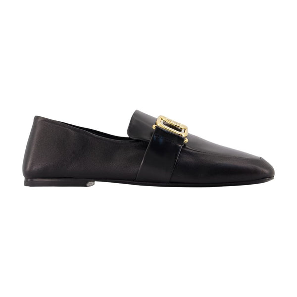 Mere Et Lenfant Loafers - Lanvin Leather Black Calfskin Shoes / Flat-shoes
