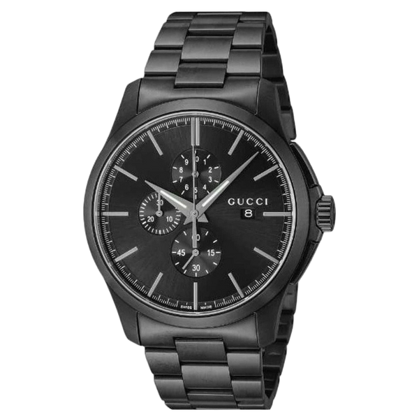 Gucci Stainless steel case watch in black