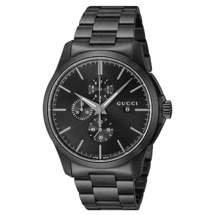 Gucci Stainless steel case watch in black