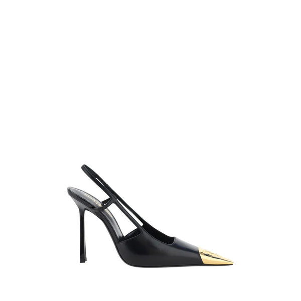 Saint Laurent Upper 100% lamb leather pump in black
