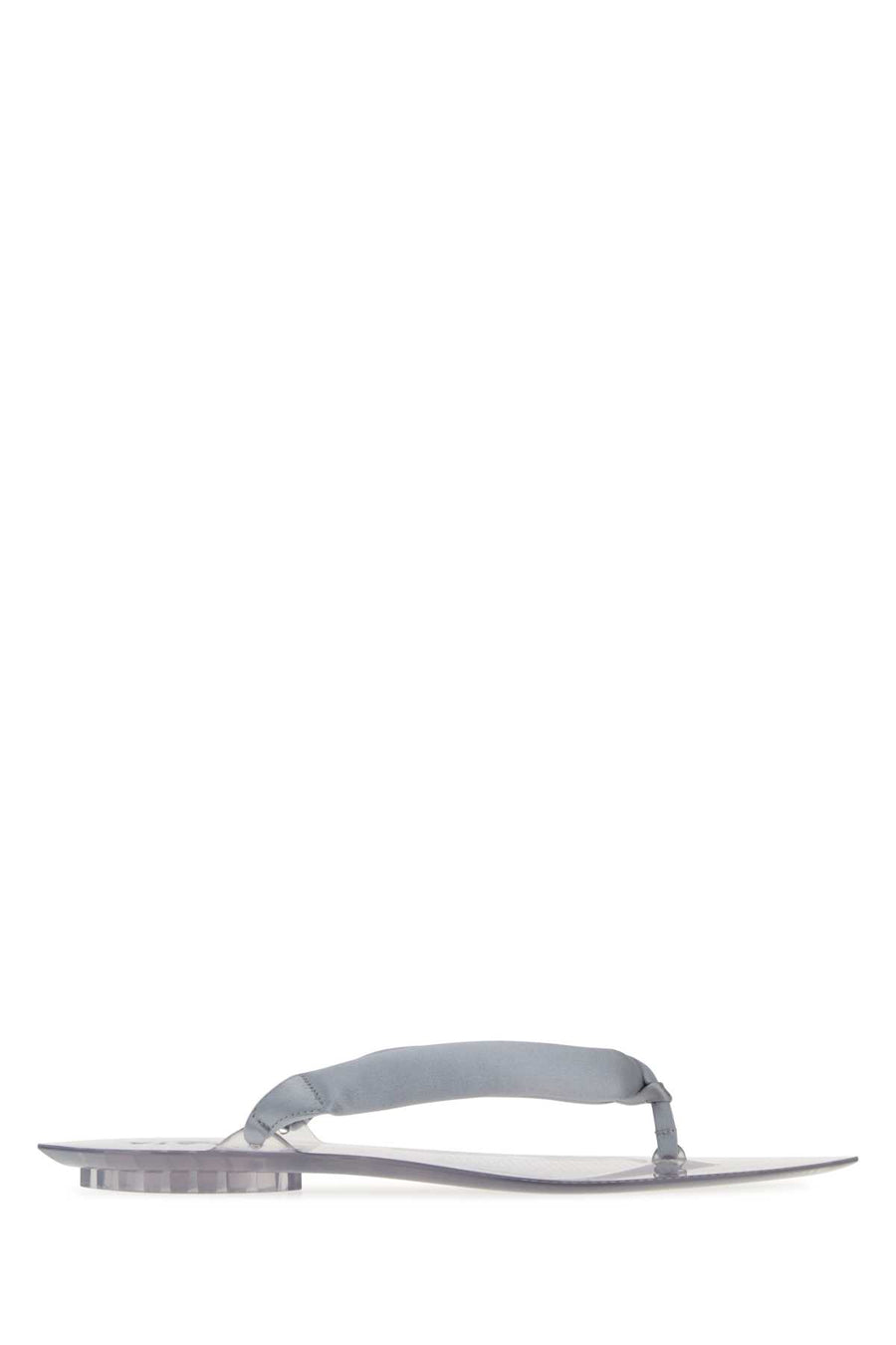 Silver Fabric Thong Slippers Argent2 Scarpe Con Tacco