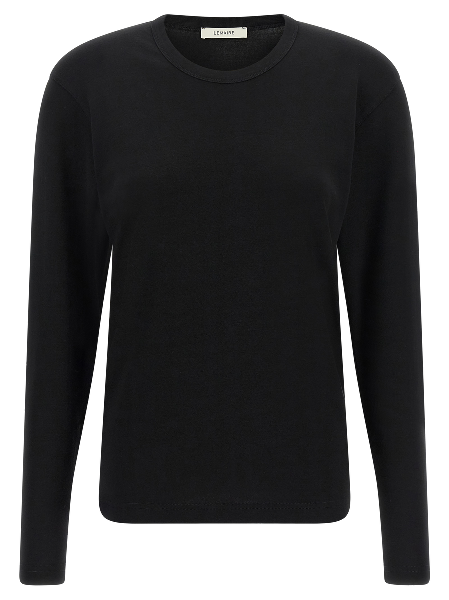 Lemaire Pure cotton jersey t-shirt in black